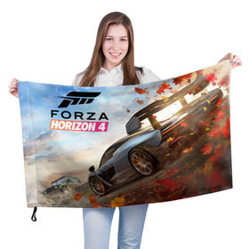 Флаг 3D с принтом Forza Horizon 4 , 100% полиэстер | плотность ткани — 95 г/м2, размер — 67 х 109 см. Принт наносится с одной стороны | auto | car | forza | game | horizon | mclaren | motorsport | race | авто | гонки | игра | машина