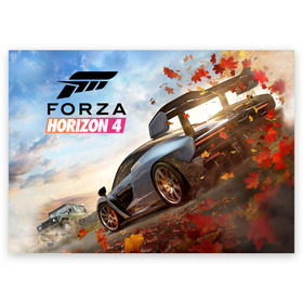 Поздравительная открытка с принтом Forza Horizon 4 , 100% бумага | плотность бумаги 280 г/м2, матовая, на обратной стороне линовка и место для марки
 | auto | car | forza | game | horizon | mclaren | motorsport | race | авто | гонки | игра | машина