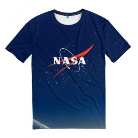 Мужская футболка 3D с принтом NASA , 100% полиэфир | прямой крой, круглый вырез горловины, длина до линии бедер | galaxy | man | nasa | planet | planets | space | spaceman | star | stars | univerce | астронавт | вселенная | галактика | галактики | звезда | звезды | космонавт | космонавты | космос | луна | наса | планета | планеты