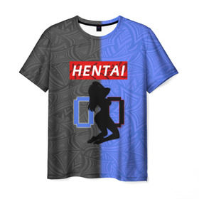 Мужская футболка 3D с принтом HENTAI 00 , 100% полиэфир | прямой крой, круглый вырез горловины, длина до линии бедер | Тематика изображения на принте: ahegao | kawai | kowai | oppai | otaku | senpai | sugoi | waifu | yandere | ахегао | ковай | отаку | сенпай | яндере
