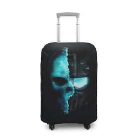 Чехол для чемодана 3D с принтом Tom Clancy’s Ghost Recon , 86% полиэфир, 14% спандекс | двустороннее нанесение принта, прорези для ручек и колес | wildlands | маска | призраки | череп | шлем | шутер