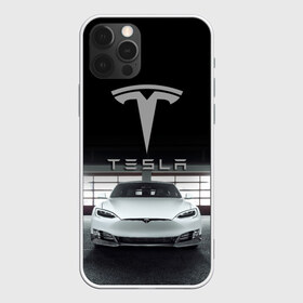Чехол для iPhone 12 Pro Max с принтом TESLA , Силикон |  | car | elon | motors | musk | tesla | авто | автомобиль | илон | кар | лого | маск | моторс | тесла | тэсла