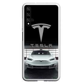 Чехол для Honor 20 с принтом TESLA , Силикон | Область печати: задняя сторона чехла, без боковых панелей | car | elon | motors | musk | tesla | авто | автомобиль | илон | кар | лого | маск | моторс | тесла | тэсла