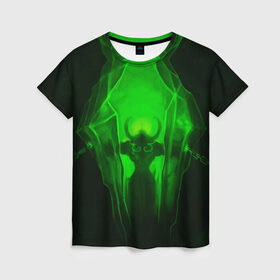 Женская футболка 3D с принтом Демон легиона , 100% полиэфир ( синтетическое хлопкоподобное полотно) | прямой крой, круглый вырез горловины, длина до линии бедер | dota | warcraft | варкрафт | демон | дота | иллидан | легион