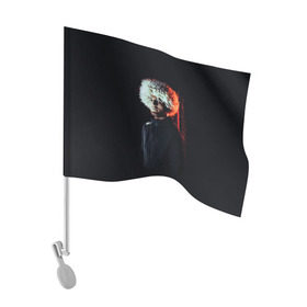 Флаг для автомобиля с принтом Хабиб Нурмагомедов , 100% полиэстер | Размер: 30*21 см | ufc | боец | бои без правил | единоборства | конор макгрегор | спорт | тренд | хабиб нурмагомедов