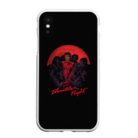 Чехол для iPhone XS Max матовый с принтом Michael Jackson Thriller , Силикон | Область печати: задняя сторона чехла, без боковых панелей | eighties | icon | joseph | king | legend | michael. jackson | pop | thriller | zombie | восьмидесятые | джексон | джозеф | зомби | икона | король | легенда | майкл | поп | триллер