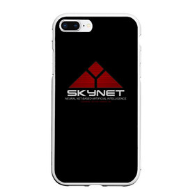 Чехол для iPhone 7Plus/8 Plus матовый с принтом SKYNET , Силикон | Область печати: задняя сторона чехла, без боковых панелей | ai | terminator | арни | арнольд шварценеггер | ии | искусственный интеллект | киборг | культовое кино | скайнет | терминатор | шварц