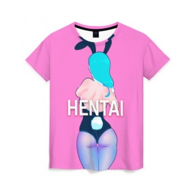 Женская футболка 3D с принтом Playgirl , 100% полиэфир ( синтетическое хлопкоподобное полотно) | прямой крой, круглый вырез горловины, длина до линии бедер | 
