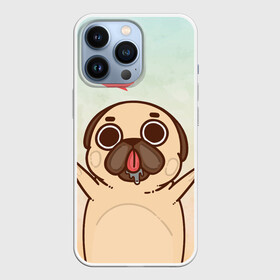 Чехол для iPhone 13 Pro с принтом Puglie Pug Like ,  |  | anime | dog | аниме | лайк | мопс | мопсик
