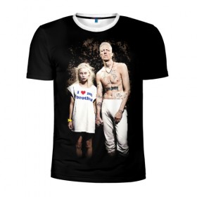 Мужская футболка 3D спортивная с принтом Die Antwoord , 100% полиэстер с улучшенными характеристиками | приталенный силуэт, круглая горловина, широкие плечи, сужается к линии бедра | die antwoord | ninja | yo landi | йо ланди фиссер | музыка | рэп рейв