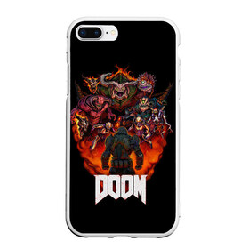 Чехол для iPhone 7Plus/8 Plus матовый с принтом DooM , Силикон | Область печати: задняя сторона чехла, без боковых панелей | doom | doom 3 | doom slayer | doomguy | hell walker | unchained predator | ад | боец | демоны | дум | космос | марс | мясо | палач рока | пехотинец | солдат рока