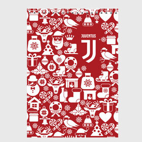 Скетчбук с принтом Juventus Новогодний , 100% бумага
 | 48 листов, плотность листов — 100 г/м2, плотность картонной обложки — 250 г/м2. Листы скреплены сверху удобной пружинной спиралью | club | football | juventus | белый | италия | клуб | форма | черный | ювентус