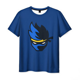 Мужская футболка 3D с принтом Ninja streamer , 100% полиэфир | прямой крой, круглый вырез горловины, длина до линии бедер | fortnite | ninja | streamer | twitch | tyler blevins