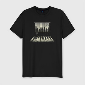 Мужская футболка премиум с принтом Город музыки , 92% хлопок, 8% лайкра | приталенный силуэт, круглый вырез ворота, длина до линии бедра, короткий рукав | urban | гитара | город | город музыки | звуки | клавиши | минимализм | музыка | пианино | птицы | рояль