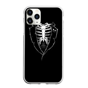Чехол для iPhone 11 Pro Max матовый с принтом Скелет , Силикон |  | deadman | death | halloween | ribs | skeleton | мертвец | ребра | скелет | хеллоуин | хэллоуин
