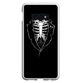 Чехол для Samsung S10E с принтом Скелет , Силикон | Область печати: задняя сторона чехла, без боковых панелей | deadman | death | halloween | ribs | skeleton | мертвец | ребра | скелет | хеллоуин | хэллоуин