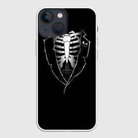 Чехол для iPhone 13 mini с принтом Скелет ,  |  | deadman | death | halloween | ribs | skeleton | мертвец | ребра | скелет | хеллоуин | хэллоуин