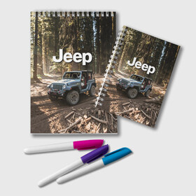 Блокнот с принтом Jeep , 100% бумага | 48 листов, плотность листов — 60 г/м2, плотность картонной обложки — 250 г/м2. Листы скреплены удобной пружинной спиралью. Цвет линий — светло-серый
 | Тематика изображения на принте: 4х4 | forest | jeep | nature | off road | russia | siberia | ural | usa | бездорожье | внедорожник | дальний восток | лес | природа | ралли | россия | сибирь | сша | тайга | урал