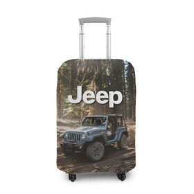 Чехол для чемодана 3D с принтом Jeep , 86% полиэфир, 14% спандекс | двустороннее нанесение принта, прорези для ручек и колес | 4х4 | forest | jeep | nature | off road | russia | siberia | ural | usa | бездорожье | внедорожник | дальний восток | лес | природа | ралли | россия | сибирь | сша | тайга | урал