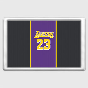 Магнит 45*70 с принтом James LA Lakers 2019 , Пластик | Размер: 78*52 мм; Размер печати: 70*45 | angeles | james | lakers | lebron | los | nba | usa | анджелес | джеймс | леброн | лейкерс | лос | нба | сша