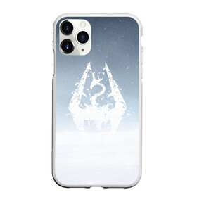 Чехол для iPhone 11 Pro матовый с принтом TES SKYRIM , Силикон |  | christmas | dovahkiin | dragon | dragonborn | fus ro dah | rpg | skyrim | snow | tes | the elder scrolls | winter is coming | докавин | драконы | новогодний | новый год | рпг | снег