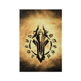 Обложка для паспорта матовая кожа с принтом Darksiders LOGO , натуральная матовая кожа | размер 19,3 х 13,7 см; прозрачные пластиковые крепления | playstation | иероглифы | логотип | эмблема. знак | ярость
