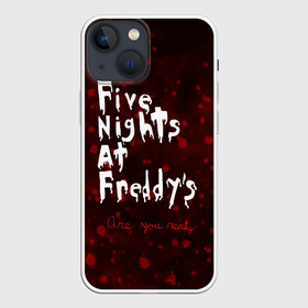 Чехол для iPhone 13 mini с принтом Five Nights at Freddy’s ,  |  | bear | five | five nights at freddys | fnaf | freddy | game | games | halloween | horror | nights | жуть | зубы | игра | игры | медведь | медвежонок | мишка | ночей | пять | ужастик | ужасы | фнаф | фредди | хэллоуин