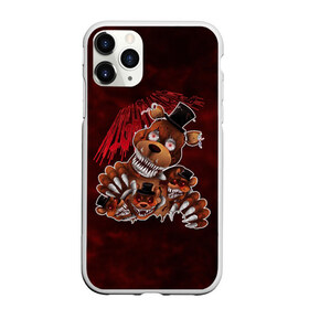 Чехол для iPhone 11 Pro матовый с принтом Five Nights at Freddy’s , Силикон |  | bear | five | five nights at freddys | fnaf | freddy | game | games | halloween | horror | nights | жуть | зубы | игра | игры | медведь | медвежонок | мишка | ночей | пять | ужастик | ужасы | фнаф | фредди | хэллоуин