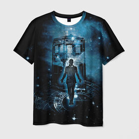 Мужская футболка 3D с принтом Doctor Who , 100% полиэфир | прямой крой, круглый вырез горловины, длина до линии бедер | doctor | series | space | tardis | time | travel | who | времени | время | доктор | космос | кто | пространство | путешествия | сериал | сериалы | тардис