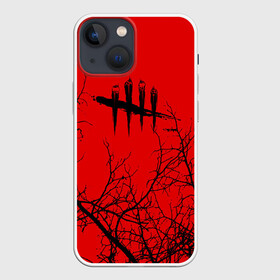 Чехол для iPhone 13 mini с принтом Dead by Daylight ,  |  | day | daylight | dbl | dead | dead by daylight | game | games | horror | light | logo | skull | skulls | stripes | survival | дэйлайт | игра | игры | лого | мертвецы | метвец | полосы | ужасы | фпс | череп | черепа | экшн