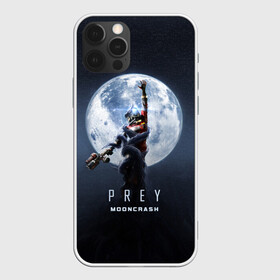 Чехол для iPhone 12 Pro с принтом PREY: Mooncrash , силикон | область печати: задняя сторона чехла, без боковых панелей | prey | жертва | звезды | земля | игра | космос | луна | фантастика | шутер