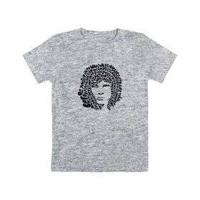 Детская футболка хлопок с принтом Jim Morrison , 100% хлопок | круглый вырез горловины, полуприлегающий силуэт, длина до линии бедер | Тематика изображения на принте: jim morrison | the cristal ship | the doors | джим моррисон | доорз