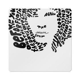 Магнит виниловый Квадрат с принтом Jim Morrison , полимерный материал с магнитным слоем | размер 9*9 см, закругленные углы | jim morrison | the cristal ship | the doors | джим моррисон | доорз