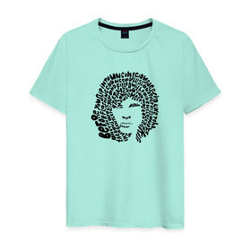 Мужская футболка хлопок с принтом Jim Morrison , 100% хлопок | прямой крой, круглый вырез горловины, длина до линии бедер, слегка спущенное плечо. | Тематика изображения на принте: jim morrison | the cristal ship | the doors | джим моррисон | доорз