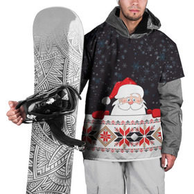Накидка на куртку 3D с принтом Дедушка Мороз , 100% полиэстер |  | Тематика изображения на принте: geometry | winter | геометрия | дед мороз | ёлки | зима | луна | новогоднее | новый год | новый год 2020 | олени | подарок | праздник | санки | санта клаус | снежинки | снежок | узоры | шапка санты клауса