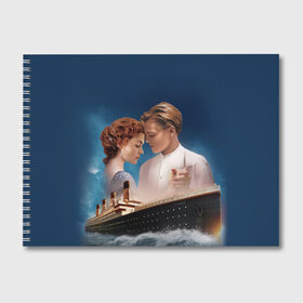 Альбом для рисования с принтом Титаник , 100% бумага
 | матовая бумага, плотность 200 мг. | Тематика изображения на принте: 