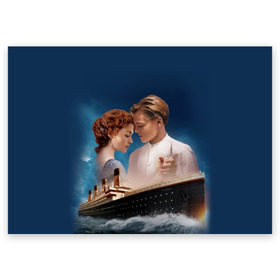 Поздравительная открытка с принтом Титаник , 100% бумага | плотность бумаги 280 г/м2, матовая, на обратной стороне линовка и место для марки
 | Тематика изображения на принте: 