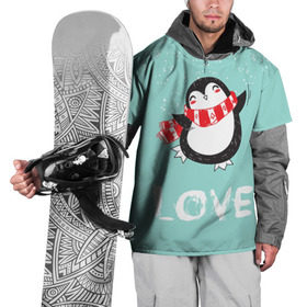 Накидка на куртку 3D с принтом Пингвин LOVE , 100% полиэстер |  | linux | детская | зима | зимняя | лёд | новый год | пингвин | пингвин в снегу | пингвин в шарфе | пингвин любовь | пингвинчик | пингвины | северный полюс | снег | холод