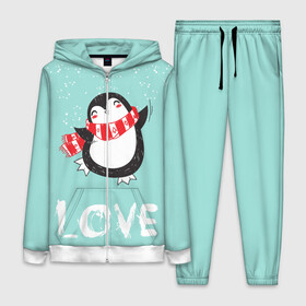 Женский костюм 3D с принтом Пингвин LOVE ,  |  | linux | детская | зима | зимняя | лёд | новый год | пингвин | пингвин в снегу | пингвин в шарфе | пингвин любовь | пингвинчик | пингвины | северный полюс | снег | холод