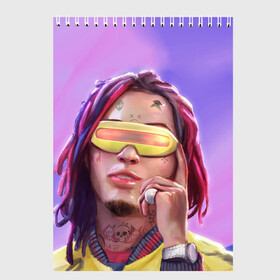 Скетчбук с принтом Lil Pump , 100% бумага
 | 48 листов, плотность листов — 100 г/м2, плотность картонной обложки — 250 г/м2. Листы скреплены сверху удобной пружинной спиралью | drumtick | elementary | esketit | esskeetit | gang | garcia | gazzy | gucci | guccigang | jetski | pump | rap | trap | usa | газзи | гарсия | лил | памп | рэп | сша | трап | эщкере