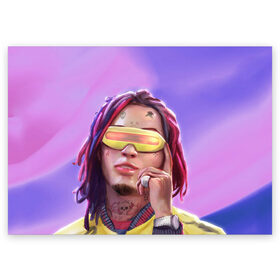 Поздравительная открытка с принтом Lil Pump , 100% бумага | плотность бумаги 280 г/м2, матовая, на обратной стороне линовка и место для марки
 | Тематика изображения на принте: drumtick | elementary | esketit | esskeetit | gang | garcia | gazzy | gucci | guccigang | jetski | pump | rap | trap | usa | газзи | гарсия | лил | памп | рэп | сша | трап | эщкере