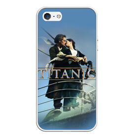 Чехол для iPhone 5/5S матовый с принтом Титаник постер , Силикон | Область печати: задняя сторона чехла, без боковых панелей | Тематика изображения на принте: 