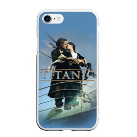 Чехол для iPhone 7/8 матовый с принтом Титаник постер , Силикон | Область печати: задняя сторона чехла, без боковых панелей | Тематика изображения на принте: 