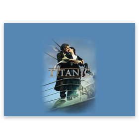 Поздравительная открытка с принтом Титаник постер , 100% бумага | плотность бумаги 280 г/м2, матовая, на обратной стороне линовка и место для марки
 | Тематика изображения на принте: 
