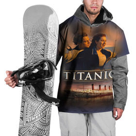 Накидка на куртку 3D с принтом Титаник Джек и Роза , 100% полиэстер |  | Тематика изображения на принте: 