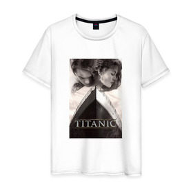 Мужская футболка хлопок с принтом Титаник , 100% хлопок | прямой крой, круглый вырез горловины, длина до линии бедер, слегка спущенное плечо. | titanic | титаник