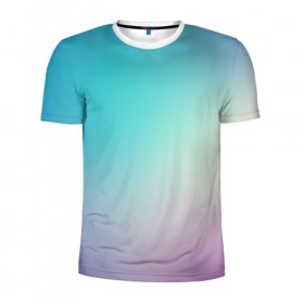 Мужская футболка 3D спортивная с принтом Iphone Theme , 100% полиэстер с улучшенными характеристиками | приталенный силуэт, круглая горловина, широкие плечи, сужается к линии бедра | blue | gradient | iphone | purple | theme | айфон | градиент | заставка | тема