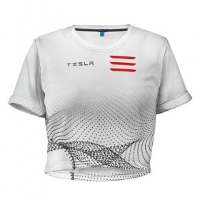 Женская футболка Cropp-top с принтом Tesla Motors , 100% полиэстер | круглая горловина, длина футболки до линии талии, рукава с отворотами | auto | car | cars | coil | electro | elon | future | logo | moto | motors | musk | pixel | tesla | авто | автомобили | автомобиль | будущее | илон | лого | логотип | маск | мото | моторс | символ | тесла | электричество | электро