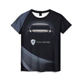 Женская футболка 3D с принтом Tesla Model 3 , 100% полиэфир ( синтетическое хлопкоподобное полотно) | прямой крой, круглый вырез горловины, длина до линии бедер | auto | car | cars | coil | electro | elon | future | logo | moto | motors | musk | pixel | tesla | авто | автомобили | автомобиль | будущее | илон | лого | логотип | маск | мото | моторс | символ | тесла | электричество | электро
