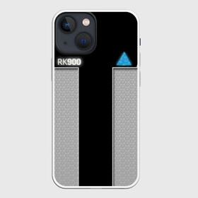 Чехол для iPhone 13 mini с принтом Detroit: become human ,  |  | action | ai | android | detroit become human | rk 900 | андроиды | детектив | детройт | детройт: стать человеком | игра | интерактивное кино | коннор | логотип | роботы | соты | фирменный стиль | экшн